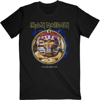 T-särk Iron Maiden Powerslave Mummy Circle Black S T-särk - 1