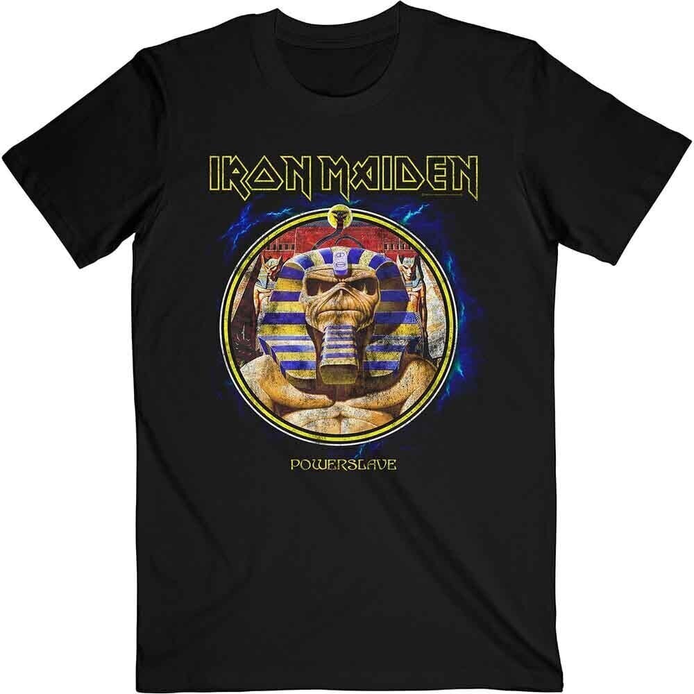 Tričko Iron Maiden Powerslave Mummy Circle Black XL Tričko