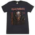Iron Maiden Senjutsu Back Cover Vertical Logo Navy Blue XL T-särk