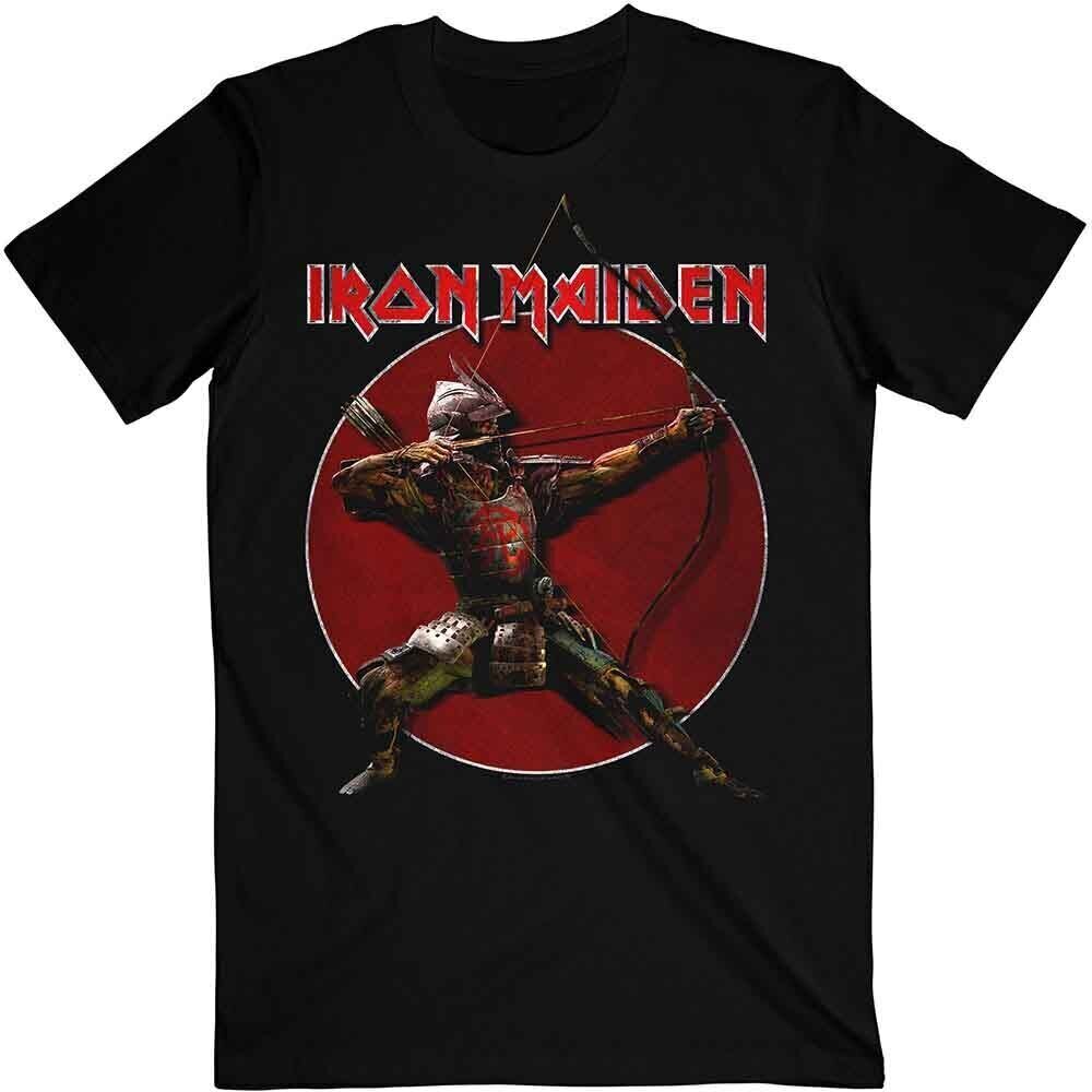Shirt Iron Maiden Senjutsu Eddie Archer Red Circle Black M Shirt