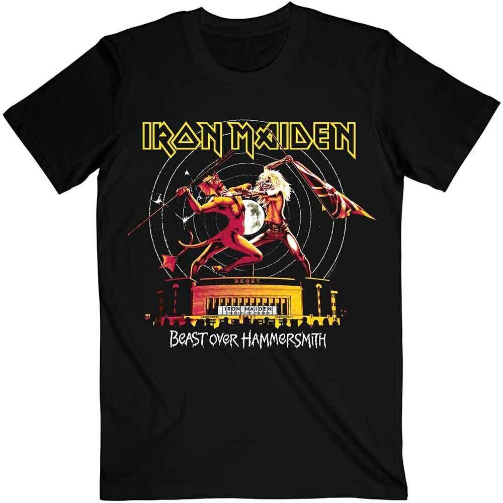 T-särk Iron Maiden Beast Over Hammersmith Eddie & Devil Tonal Black XL T-särk