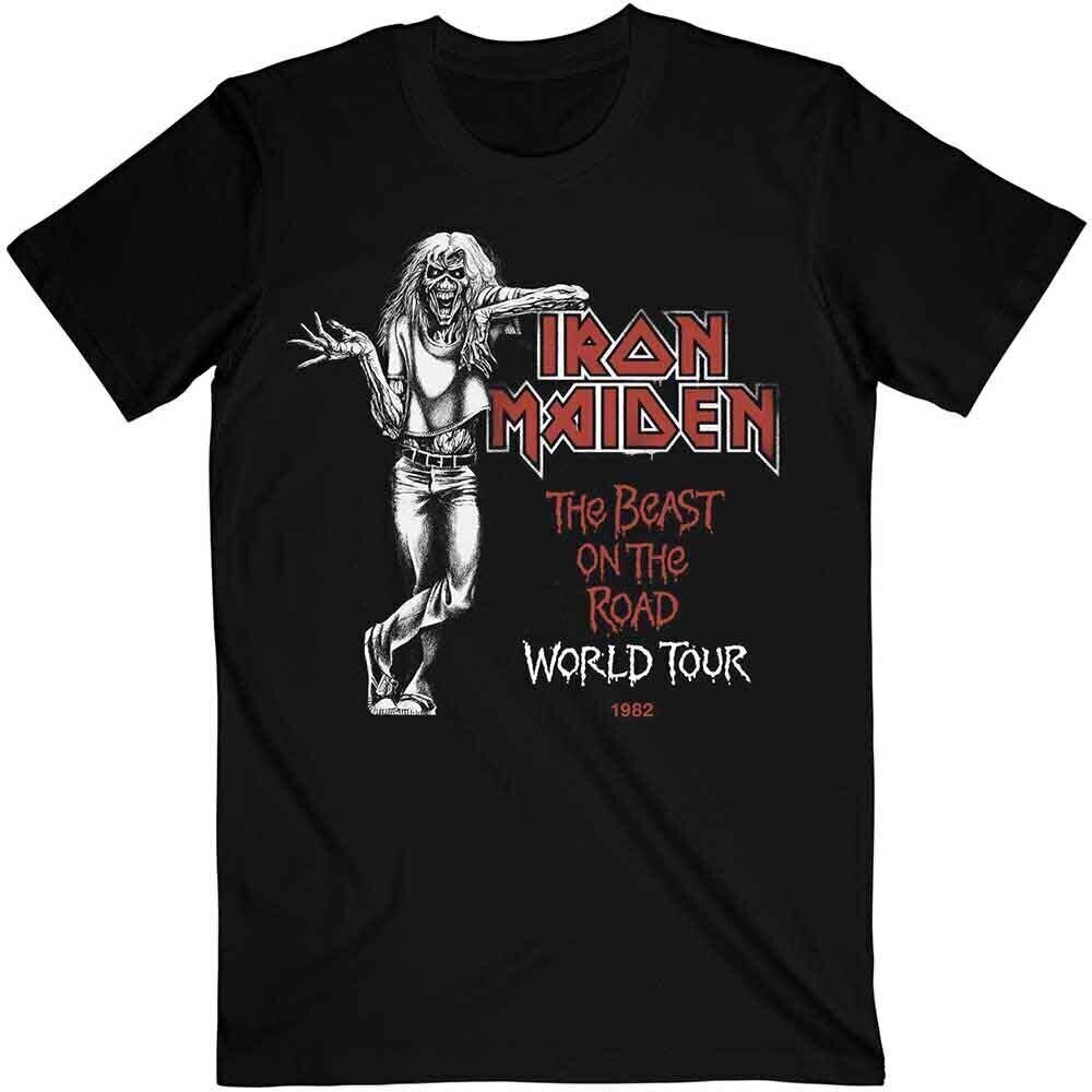 Marškinėliai Iron Maiden Beast Over Hammersmith World Tour '82 Black S Marškinėliai