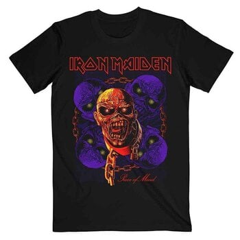 T-Shirt Iron Maiden Piece of Mind Multi Head Eddie Black XL T-Shirt - 1