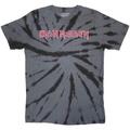 Iron Maiden Logo (Wash Collection) Charcoal Grey L T-Shirt