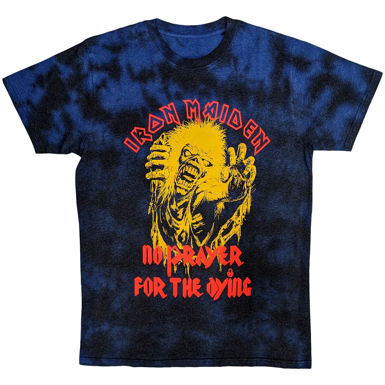 T-Shirt Iron Maiden No Prayer For The Dying (Wash Collection) Navy Blue L T-Shirt
