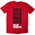 Camiseta de manga corta Iron Maiden Est. 1975 Stamp Logo Black Rojo S Camiseta de manga corta