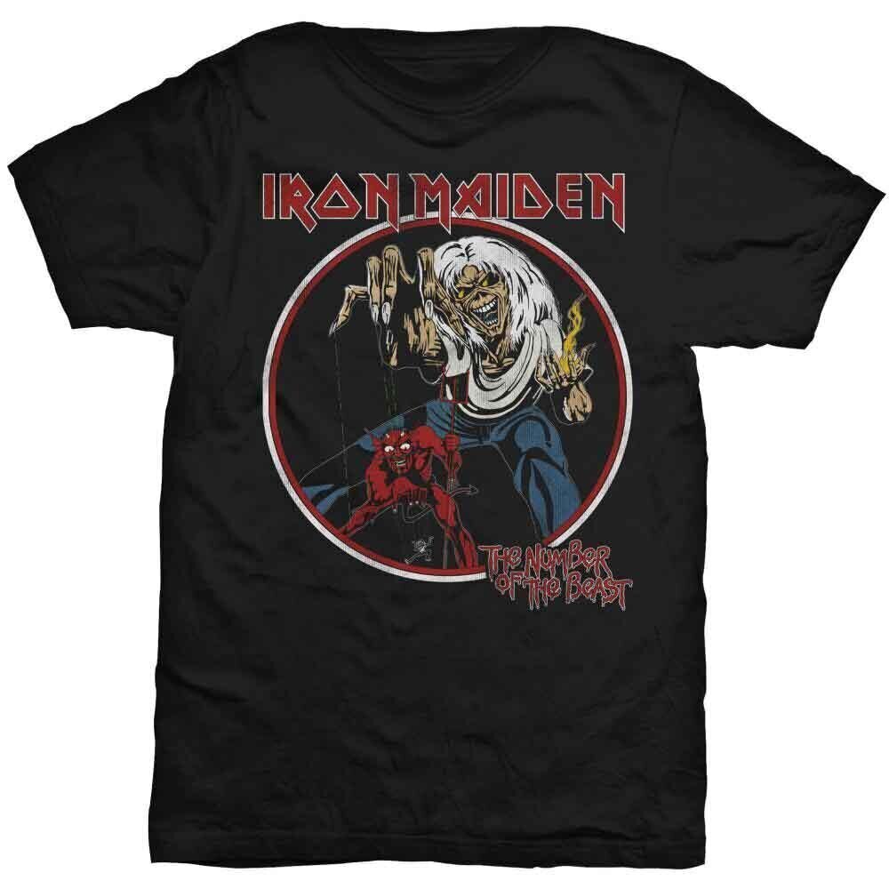 T-Shirt Iron Maiden Number Of The Beast Vintage Black L T-Shirt