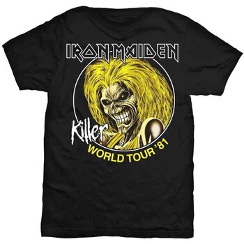 Shirt Iron Maiden Killer World Tour 81 Black L Shirt - 1