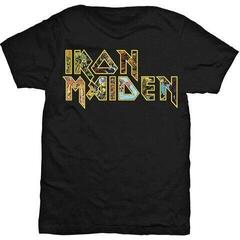 T-Shirt Iron Maiden Eddie Logo Black 2XL T-Shirt