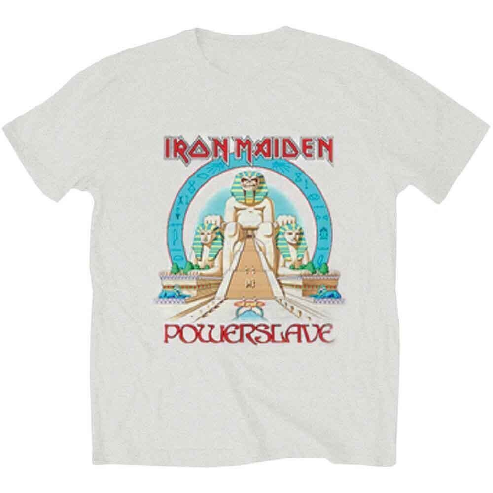 T-särk Iron Maiden Powerslave Egypt Heather Grey L T-särk