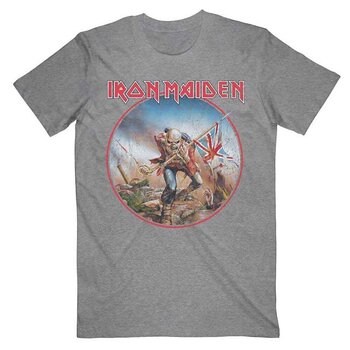 T-Shirt Iron Maiden Trooper Vintage Circle Grey 2XL T-Shirt - 1
