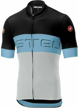 Cycling jersey Castelli Prologo VI Mens Jersey Black/Grey Blue/Ivory 3XL - 1