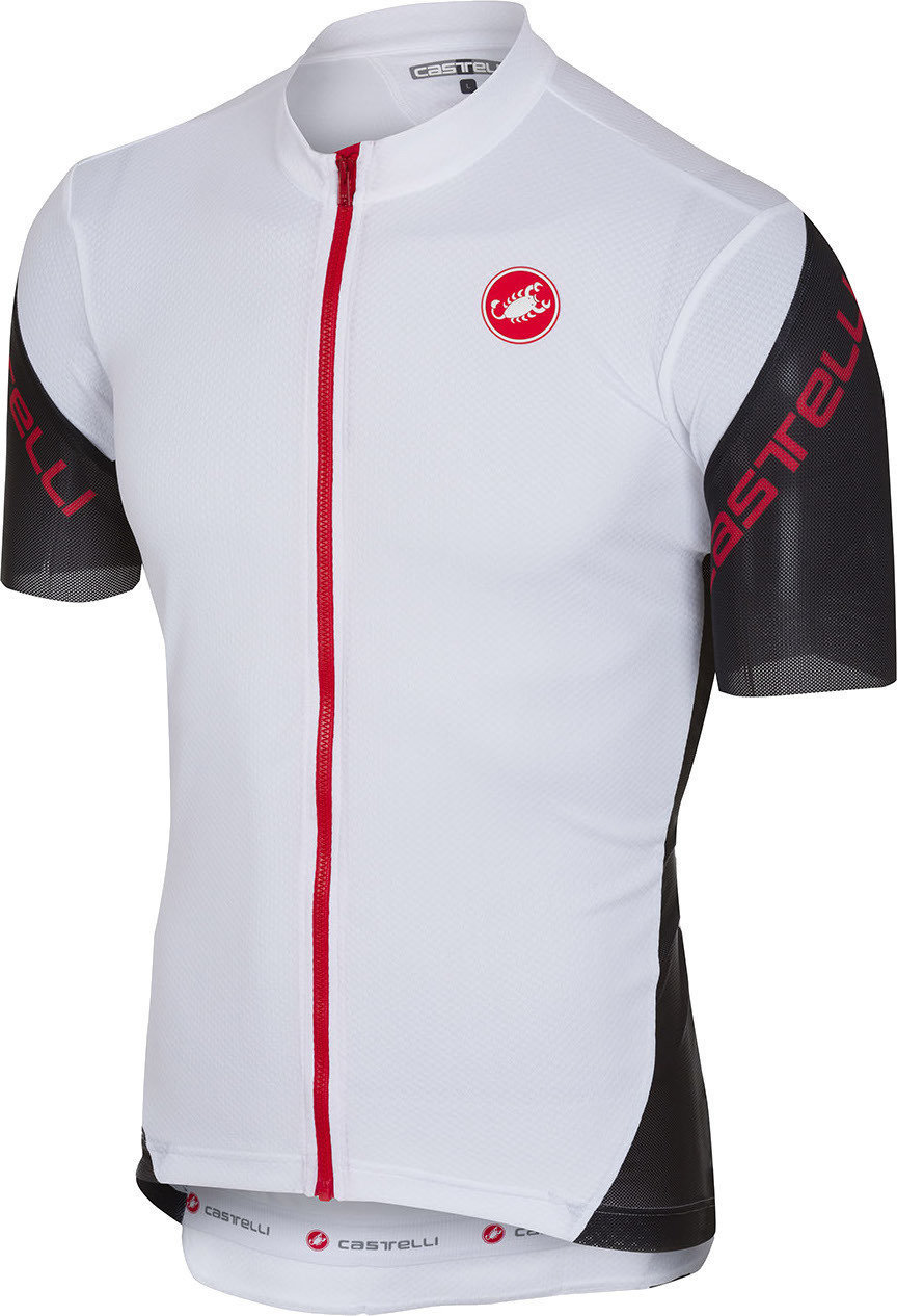 Kolesarski dres, majica Castelli Entrata 3 moški kolesarski dres White L
