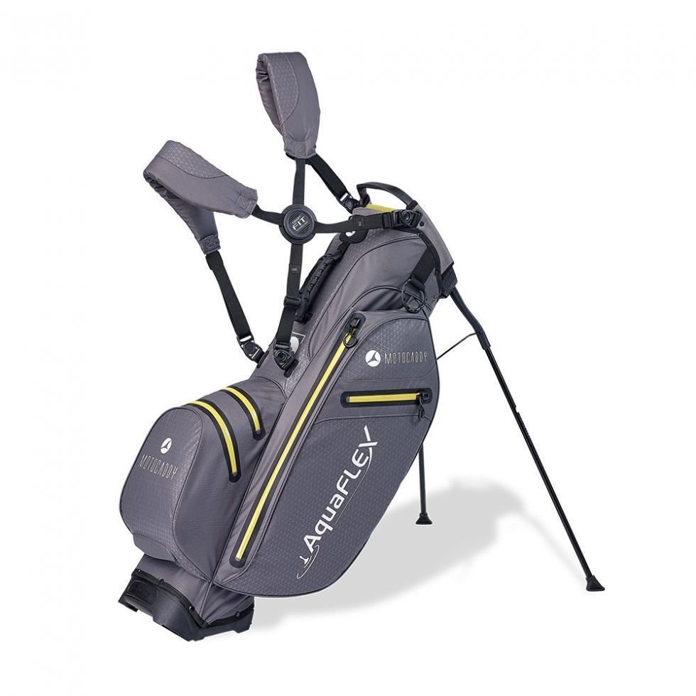 Borsa da golf Stand Bag Motocaddy Aquaflex Charcoal/Lime Borsa da golf Stand Bag