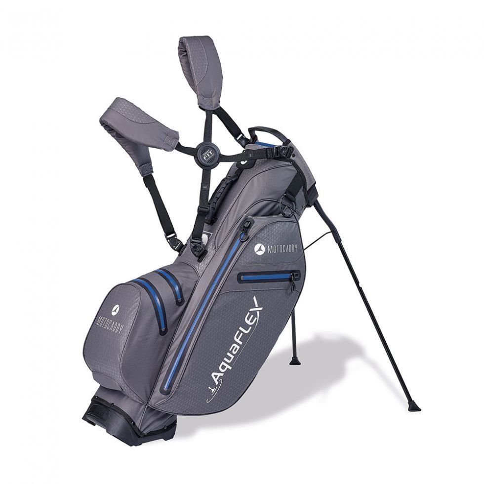 Saco de golfe Motocaddy Aquaflex Charcoal/Blue Saco de golfe