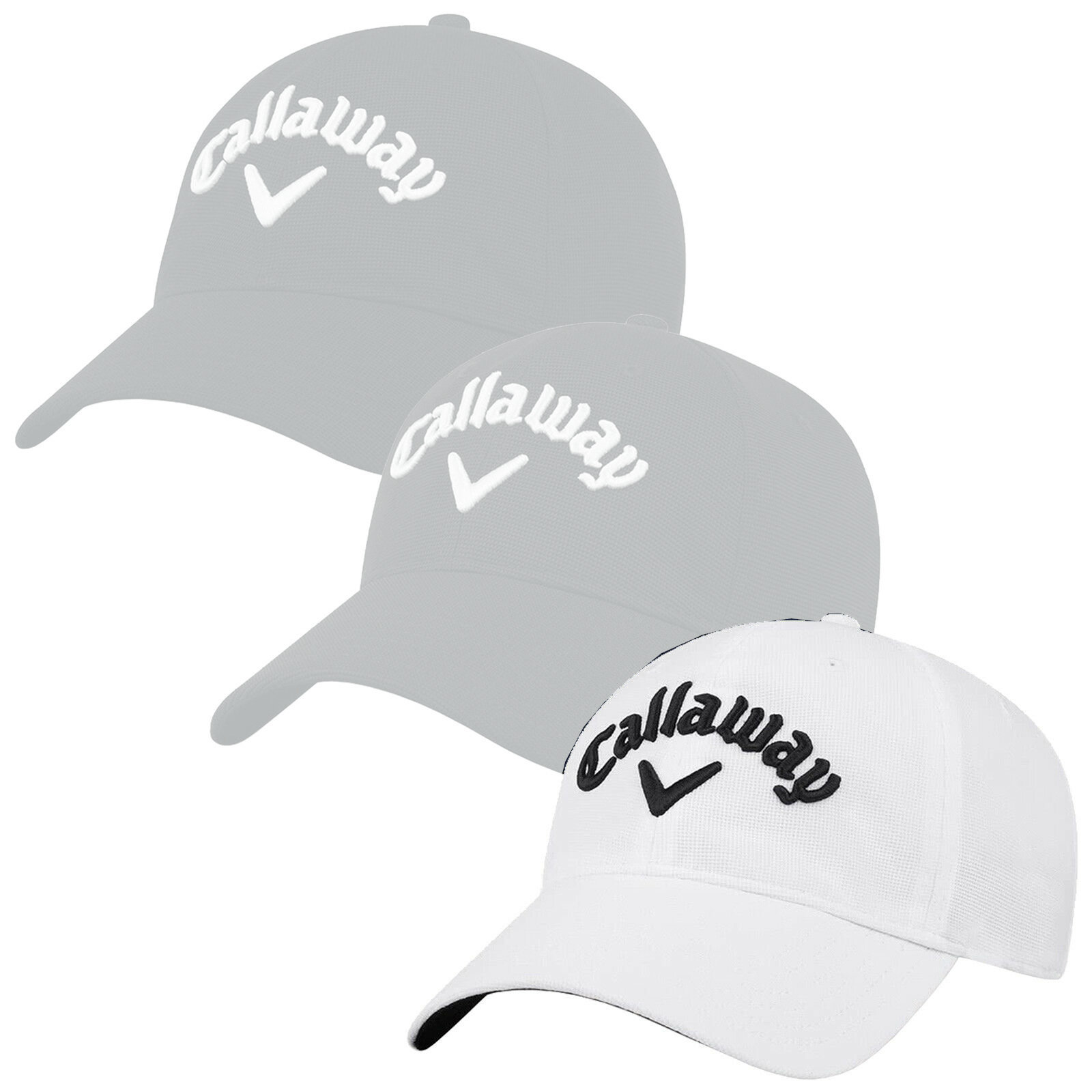 Keps Callaway Mens Side Crested Cap White