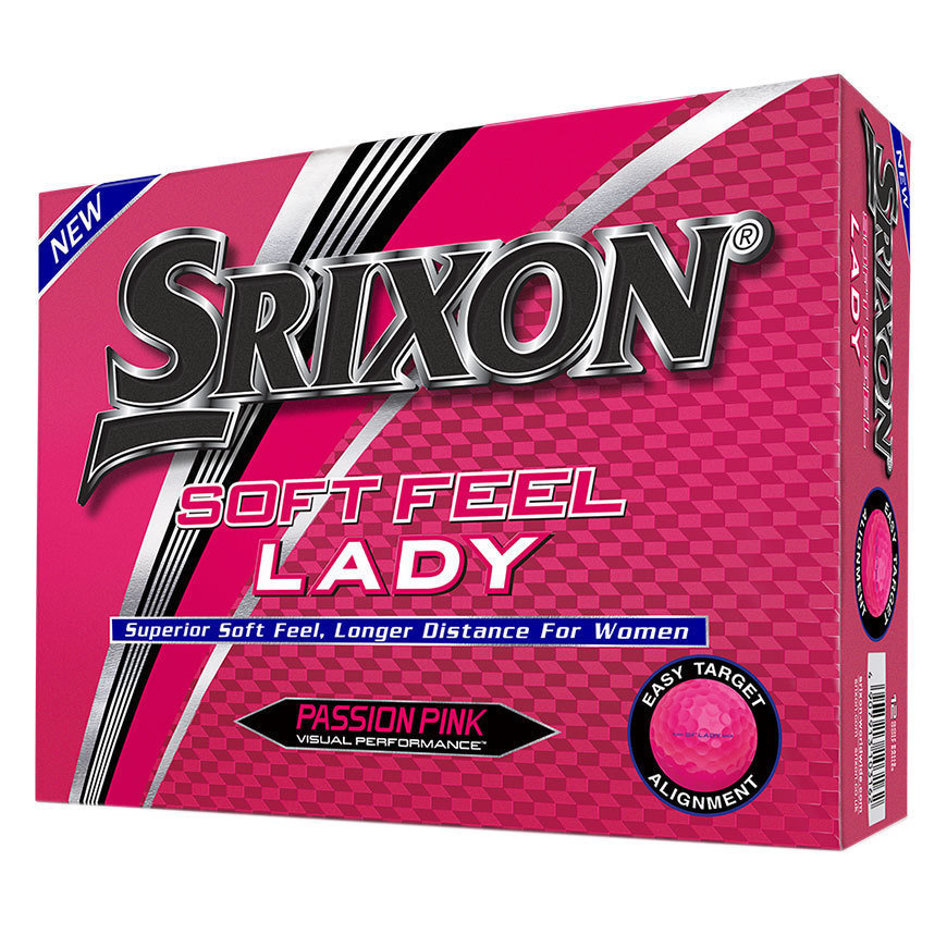 Bolas de golfe Srixon Soft Feel 12 Golf Balls Lady Pink Dz