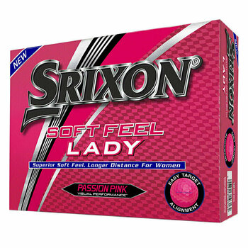 Нова топка за голф Srixon Soft Feel 12 Golf Balls Lady Pink Dz - 1