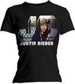 Justin Bieber Photo Black (Skinny Fit) Black L Naiste T-särk