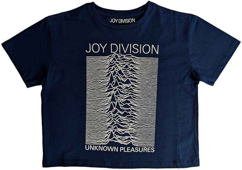 T-Shirt Joy Division Unknown Pleasures Denim Blue 2XL Ladies T-Shirt - 1