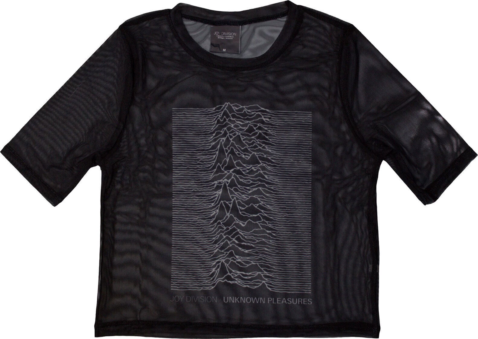 T-shirt Joy Division Unknown Pleasures (Mesh) Black XL Feminino T-shirt