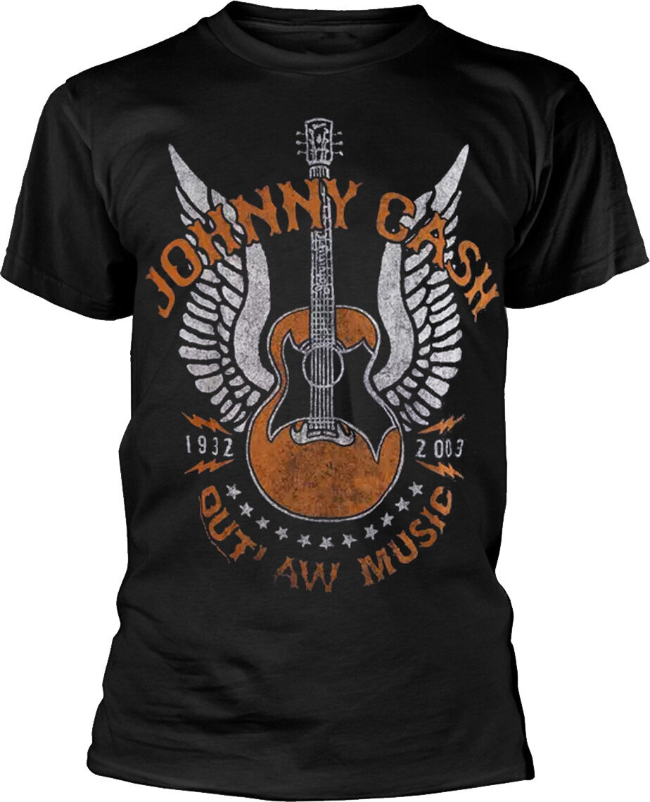 T-Shirt Johnny Cash Outlaw Black S T-Shirt