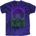 Jimi Hendrix Swirly Text (Wash Collection) Blue M Majica