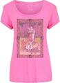 Janis Joplin Avalon Ballroom '67 (Soft Hand Inks) Pink S Ladies T-Shirt