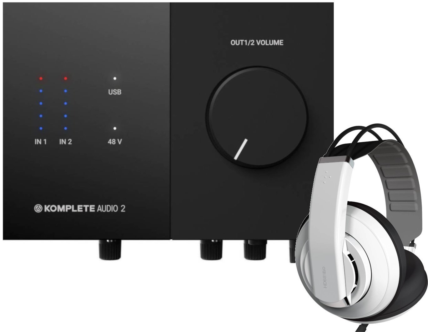 USB audio převodník - zvuková karta Native Instruments Komplete Audio 2 SET