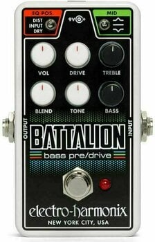 Effektpedal til basguitar Electro Harmonix Nano Battalion Bass Preamp & Overdrive - 1