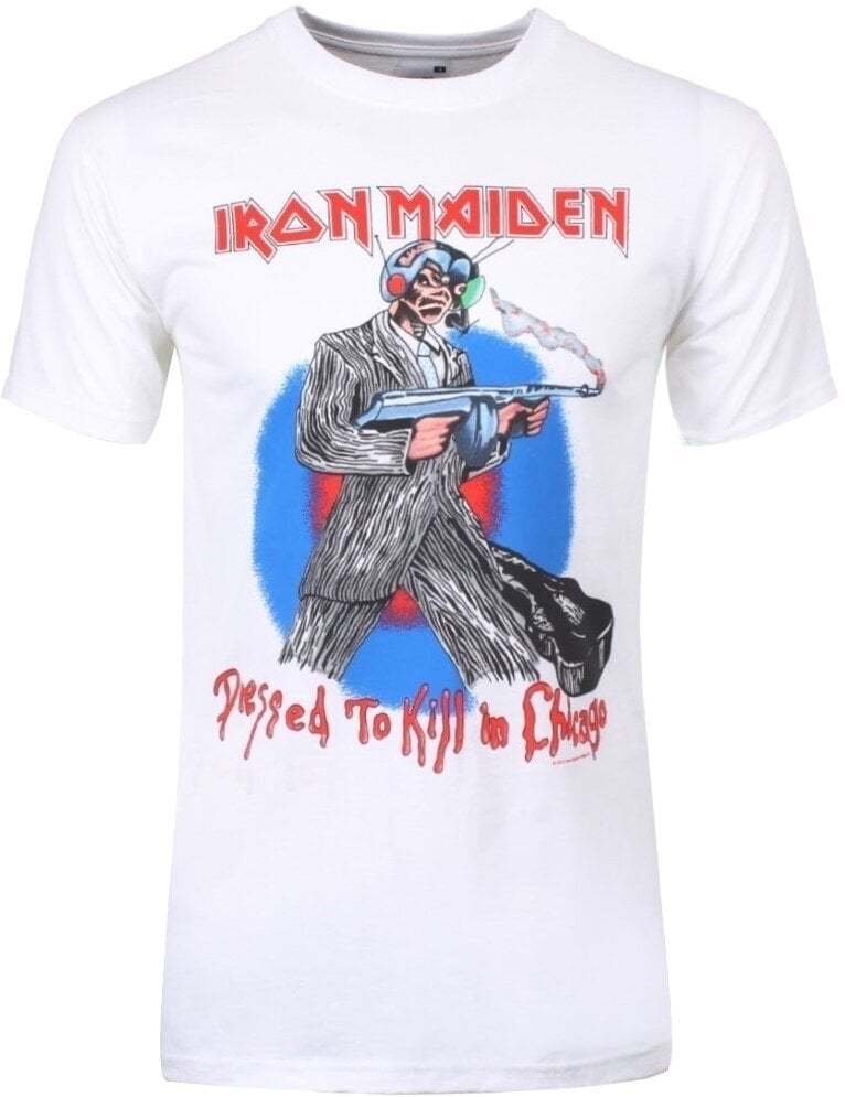 T-Shirt Iron Maiden Chicago Mutants (Back Print) White 2XL T-Shirt
