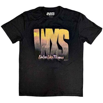 T-Shirt INXS Listen Like Thieves Tour (Back Print) Black L T-Shirt - 1