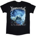Immortal At The Heart Of Winter (Back Print) Black L T-krekls