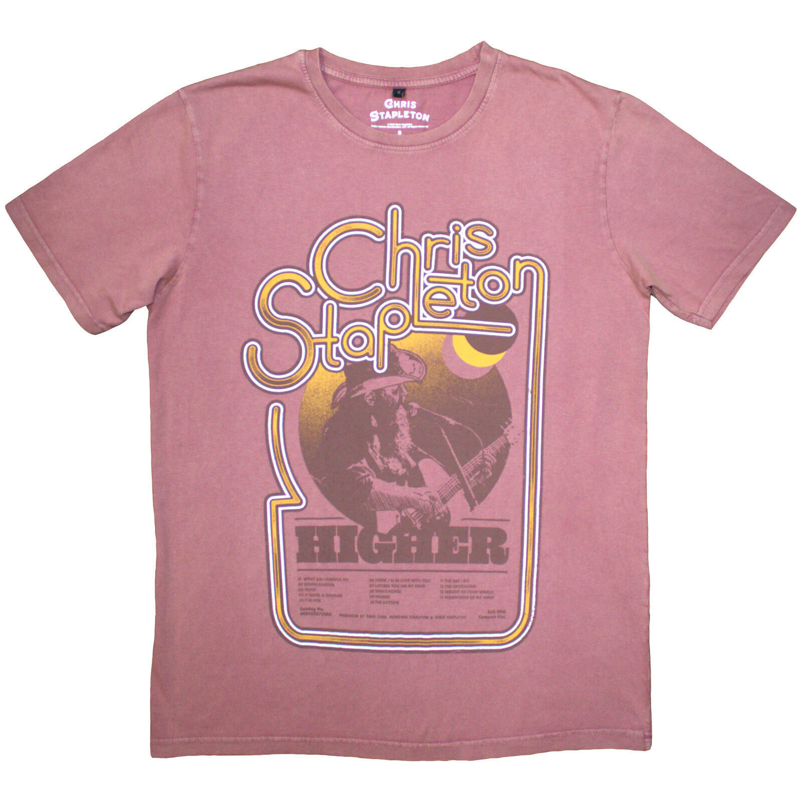 Shirt Chris Stapleton Higher (Stone Wash) Kashmir Red L Shirt