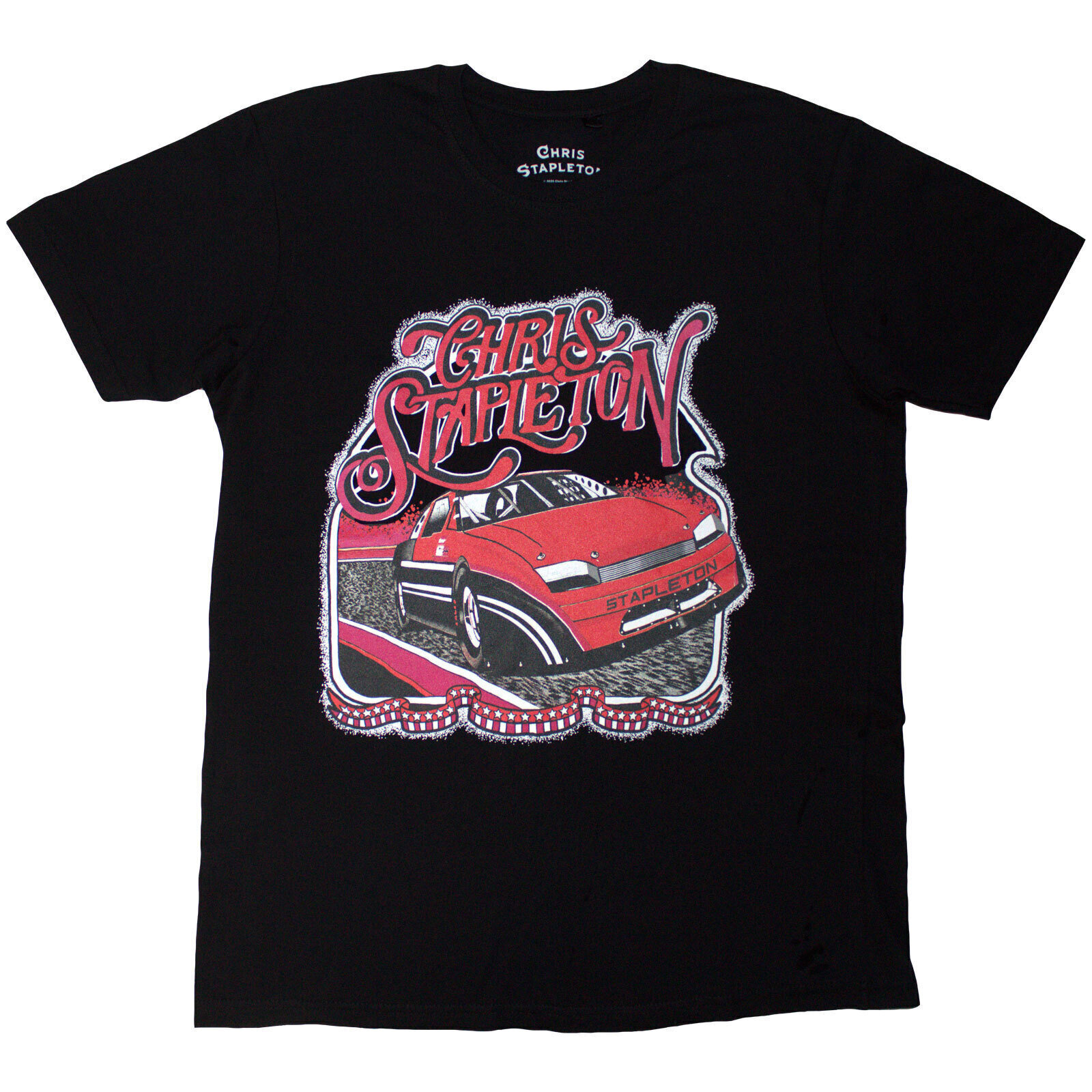 T-shirt Chris Stapleton Car Black L T-shirt