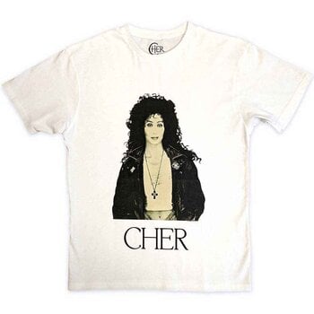 T-Shirt Cher Leather Jacket White S T-Shirt - 1