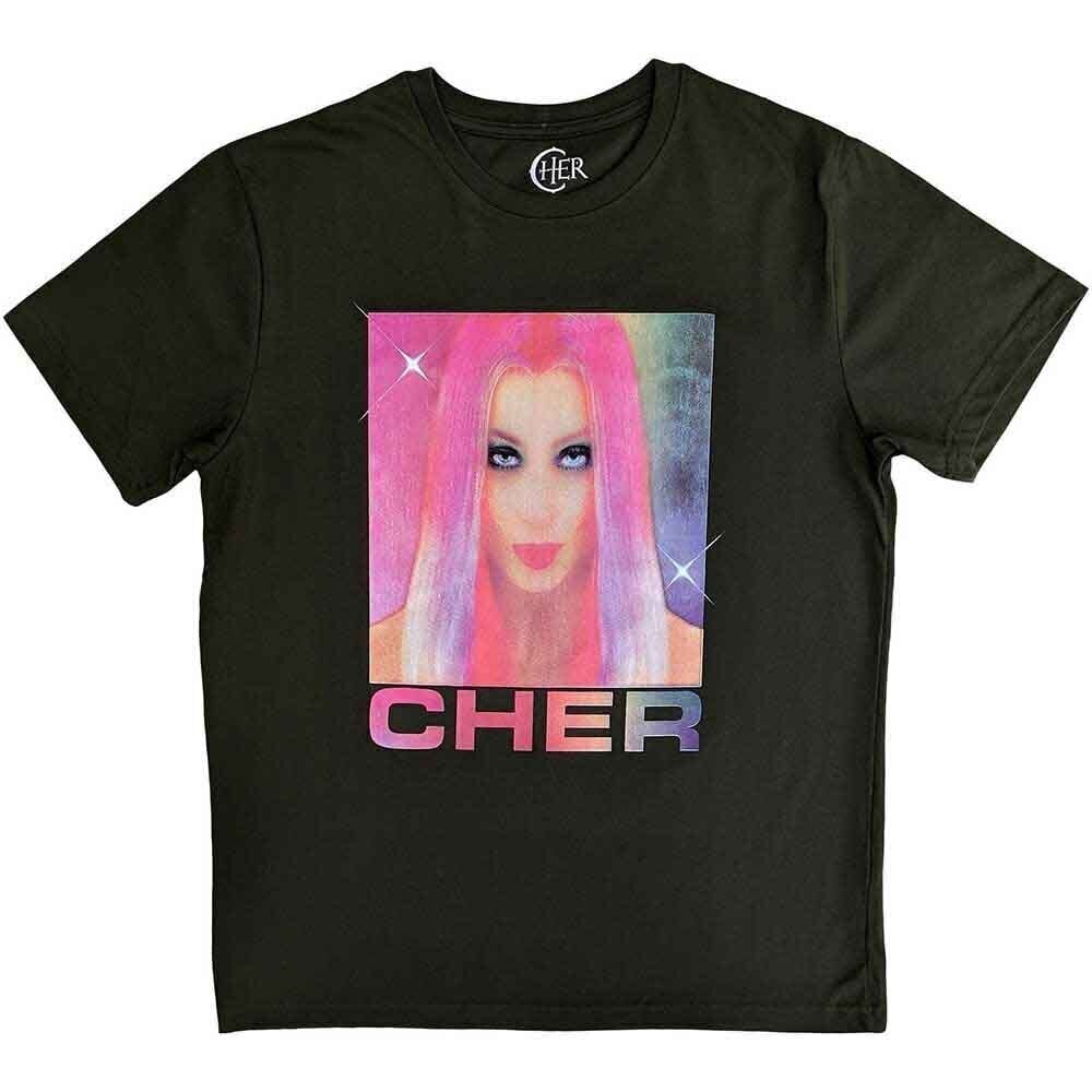 T-shirt Cher Pink Hair Green M T-shirt