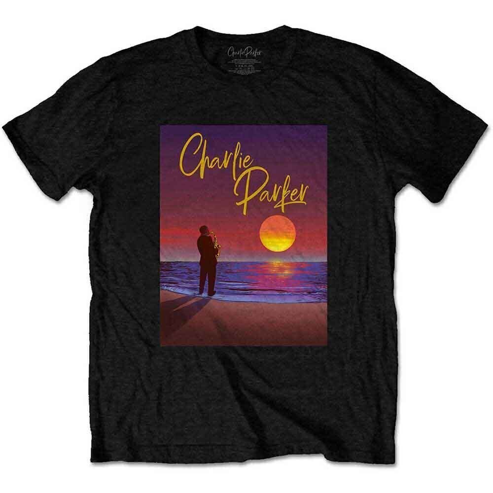 T-shirt Charlie Parker Purple Sunset Black L T-shirt