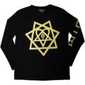 HIM Heartagram Honeycomb (Sleeve Print) Black M Ing