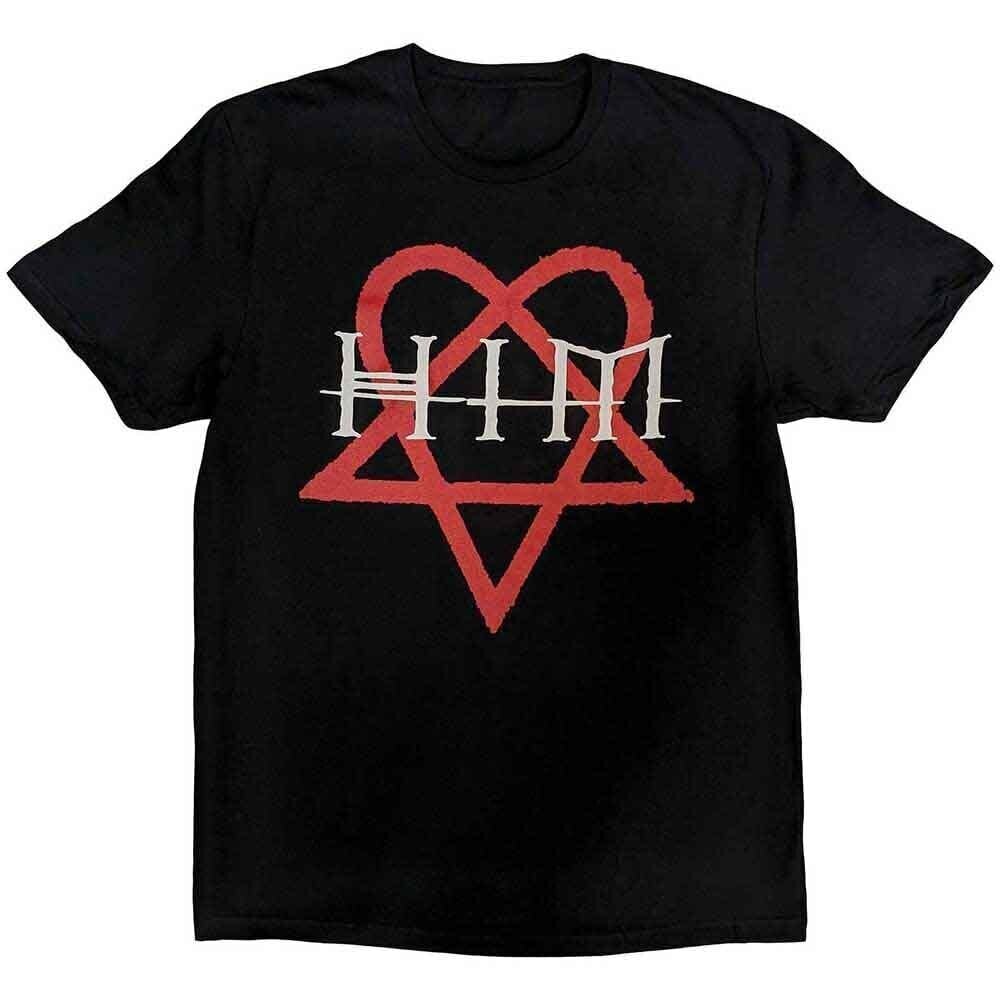 Tričko HIM Heartagram Black L Tričko
