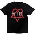 HIM Heartagram Black L Majica