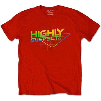 T-Shirt Highly Suspect Gradient Type Red L T-Shirt - 1