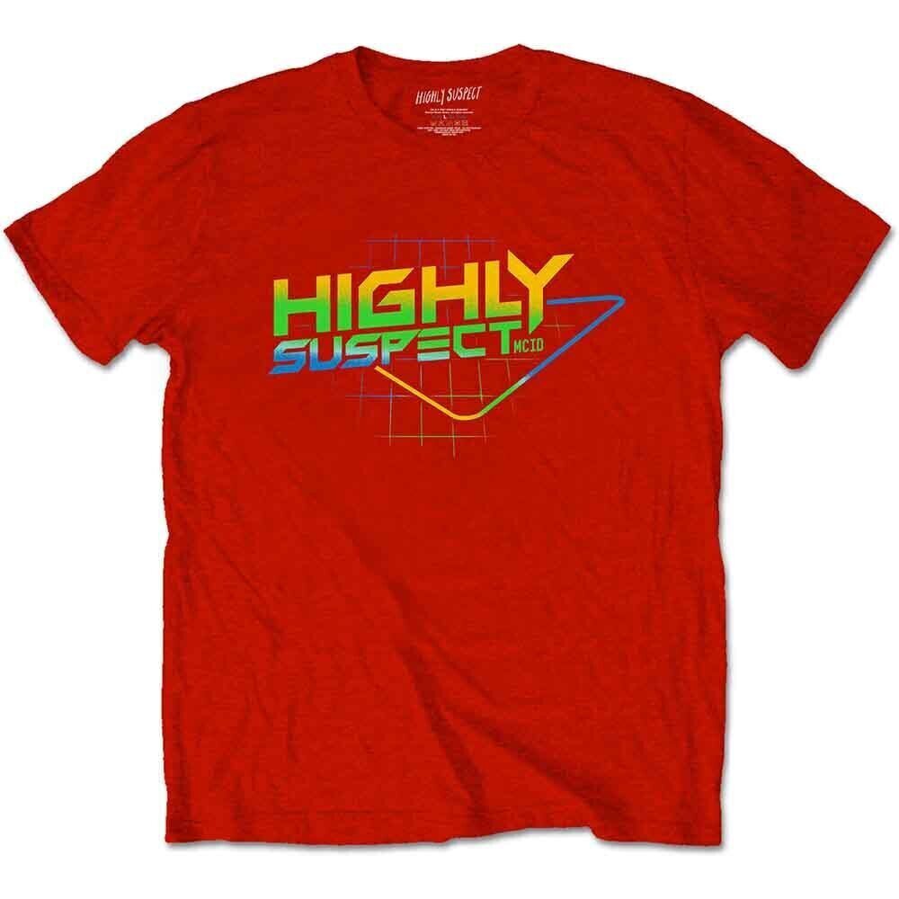 T-Shirt Highly Suspect Gradient Type Red XL T-Shirt