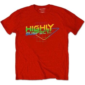T-Shirt Highly Suspect Gradient Type Red XL T-Shirt - 1