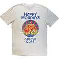 Happy Mondays Call The Cops Natural XL Πουκάμισο