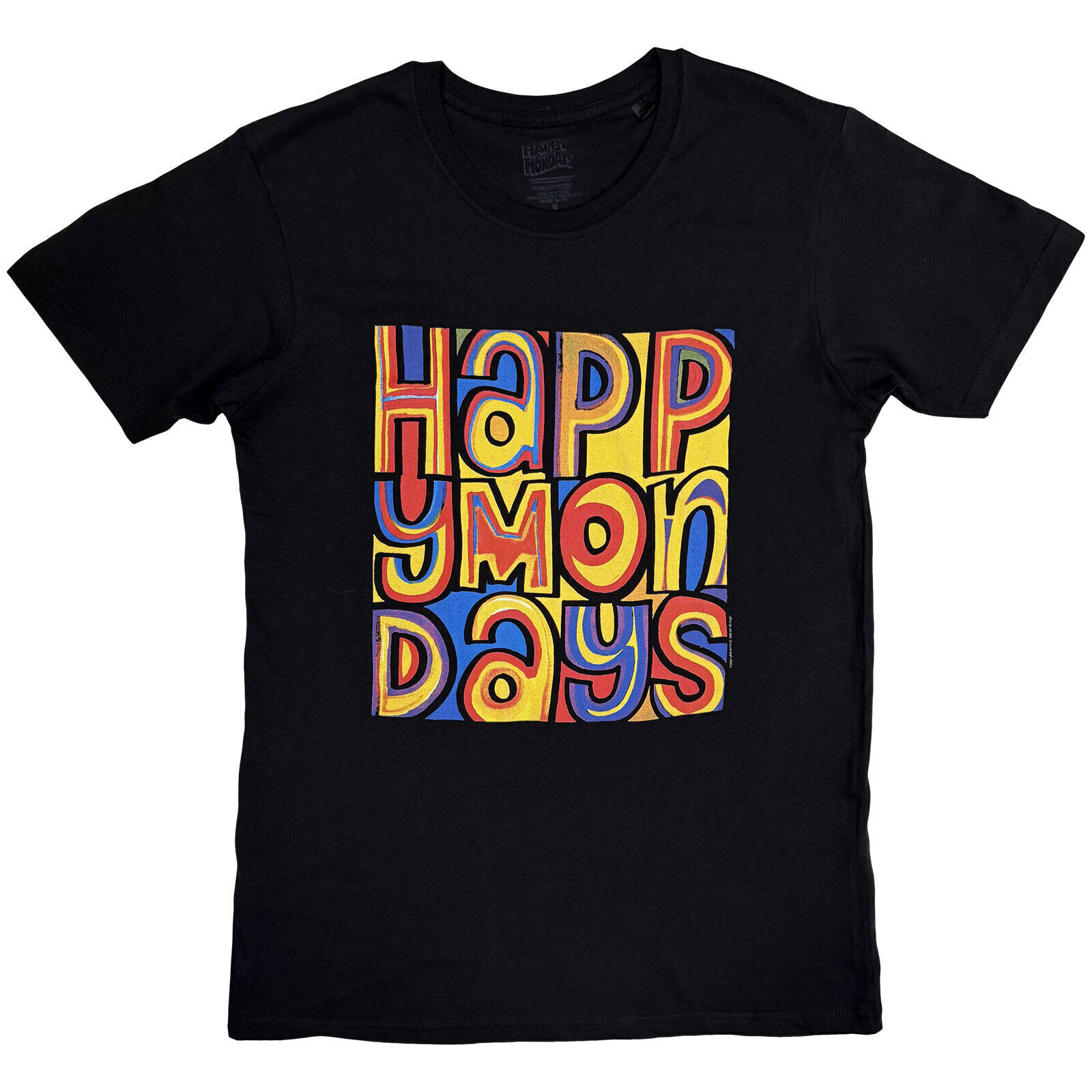 T-shirt Happy Mondays Greatest Hits Black 2XL T-shirt