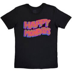 T-shirt Happy Mondays Wavy Logo Black L T-shirt