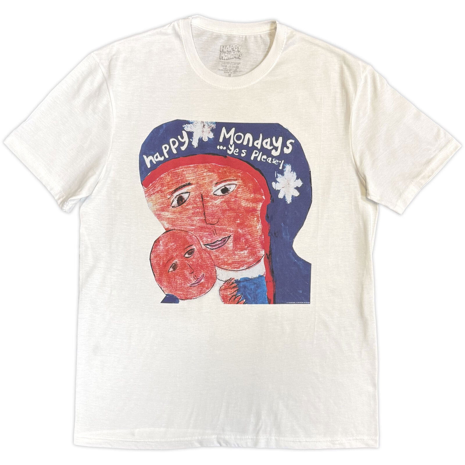 T-shirt Happy Mondays Yes Please White L T-shirt