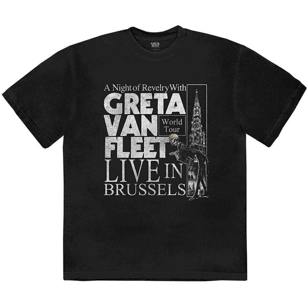 Camiseta de manga corta Greta Van Fleet Night of Revelry Black XL Camiseta de manga corta