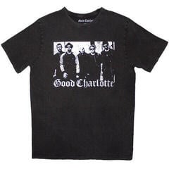 T-Shirt Good Charlotte Band Photo (Stone Wash) Charcoal Grey 2XL T-Shirt